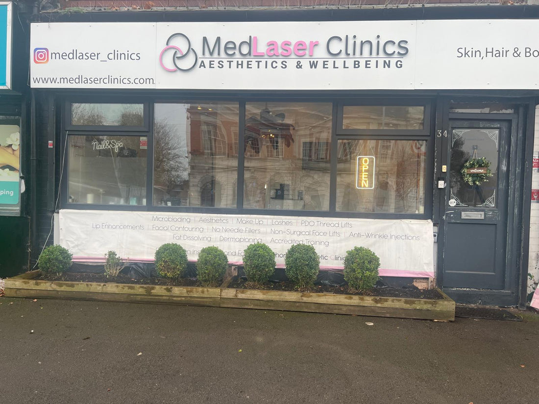 MedLaser Clinics building exterior with sign and windows